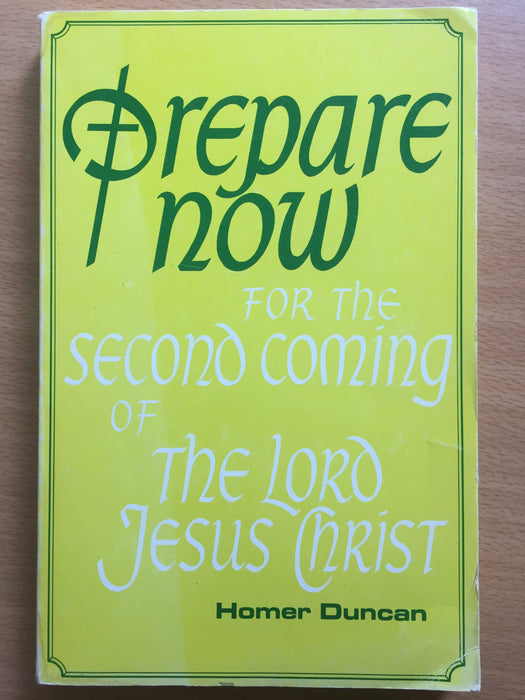 Occasion - Prepare now for the second coming of the lord Jesus Christ
