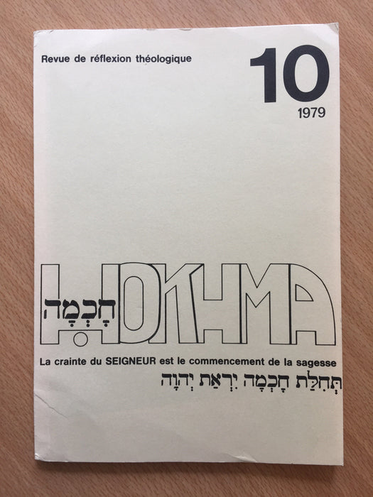 Occasion - Hokhma n°10