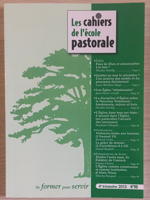 Occasion - Les cahiers de l'école pastorale - 90