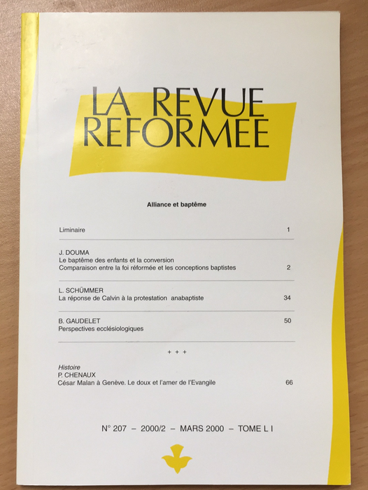 Occasion - La revue réformée #207 Mars 2000