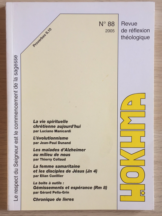 Occasion - Hokhma n°88