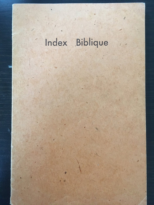 Occasion - Index biblique
