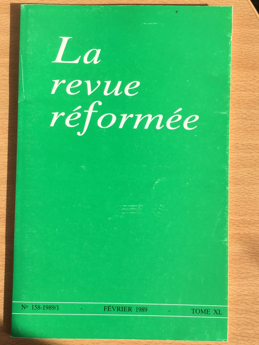 Occasion - La revue réformée #158 février 1989