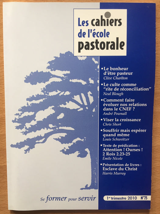 Occasion - Les cahiers de l'école pastorale - 75