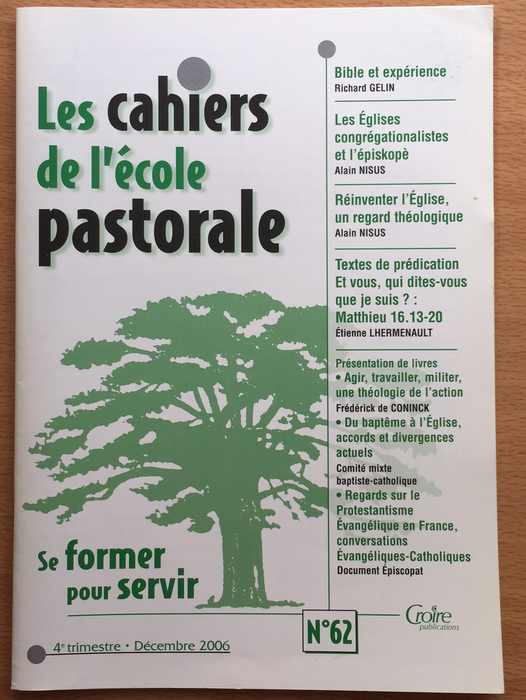 Occasion - Les cahiers de l'école pastorale - 62