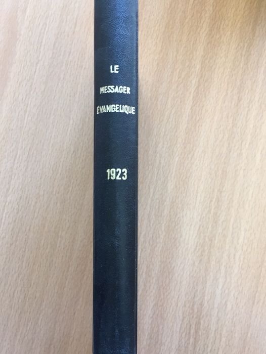 Occasion - Le messager évangélique 1923