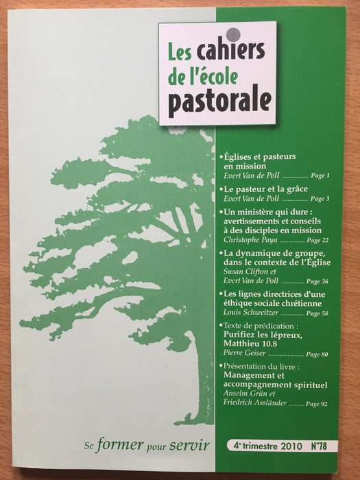 Occasion - Les cahiers de l'école pastorale - 78