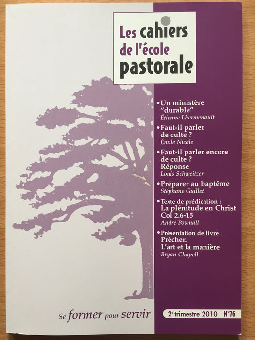Occasion - Les cahiers de l'école pastorale - 76