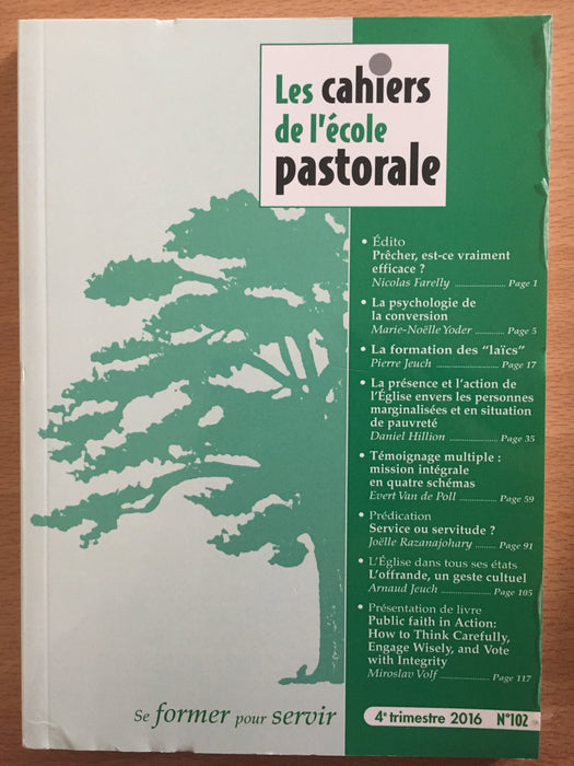 Occasion - Les cahiers de l'école pastorale - 102