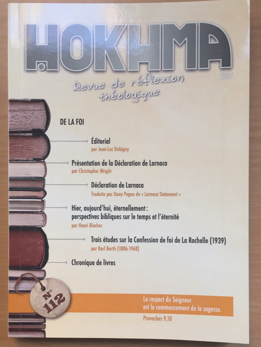 Occasion - Hokhma n°112