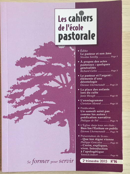 Occasion - Les cahiers de l'école pastorale - 96