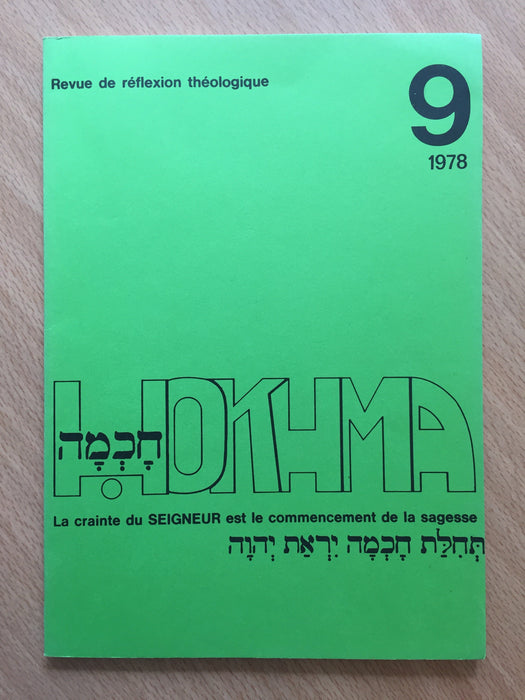 Occasion - Hokhma n°9