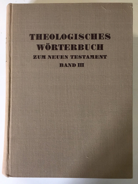 Occasion - Theologisches Wörterbuch zum Neuen Testament Band 3