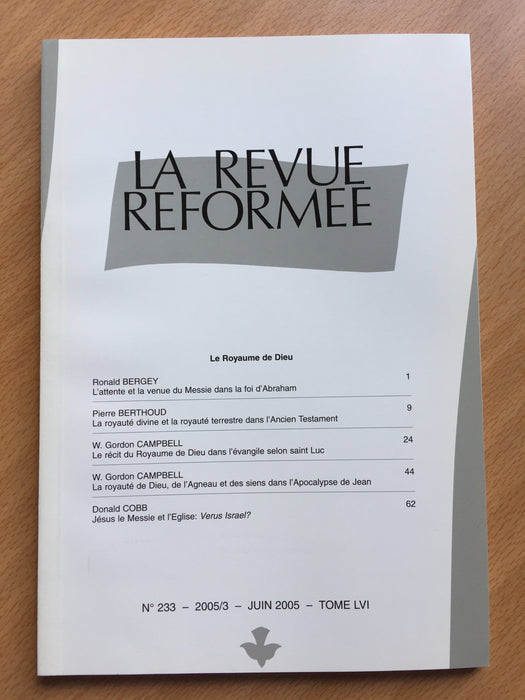 Occasion - La revue réformée #233 Juin 2005
