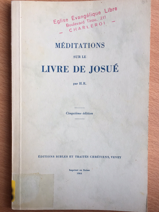 Occasion - Méditations sur le livre de Josué