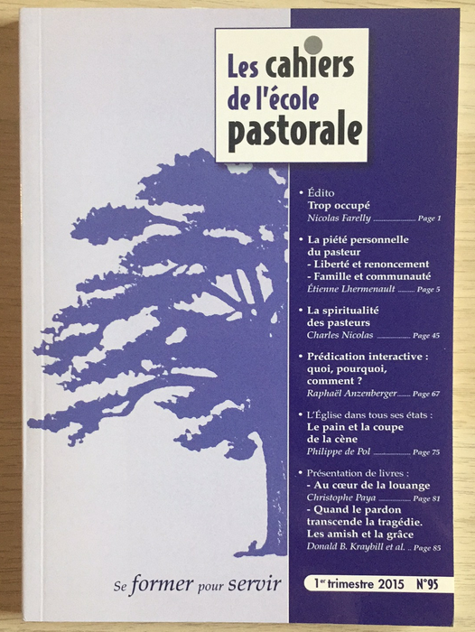 Occasion - Les cahiers de l'école pastorale - 95