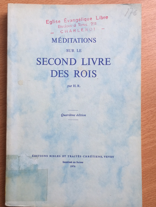 Occasion - Méditations sur le second livre des Rois