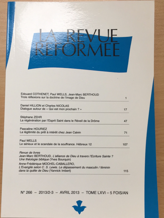 Occasion - La revue réformée #266 Avril 2013