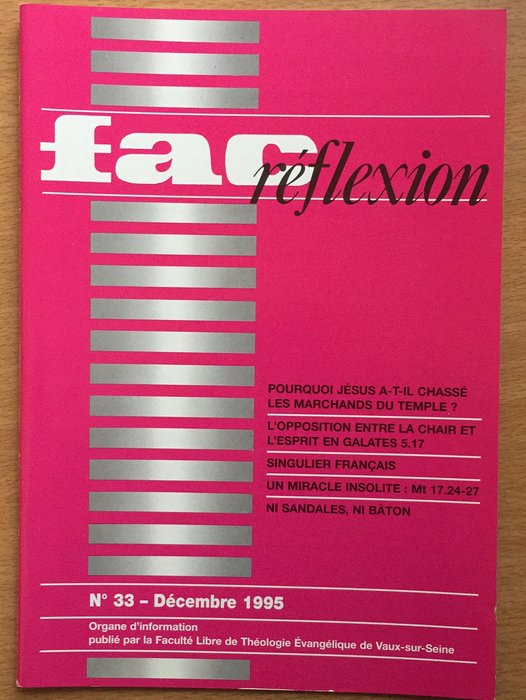 Occasion - Fac réflexion vol.33 1995