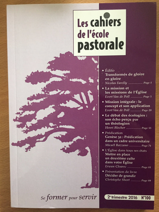 Occasion - Les cahiers de l'école pastorale - 100