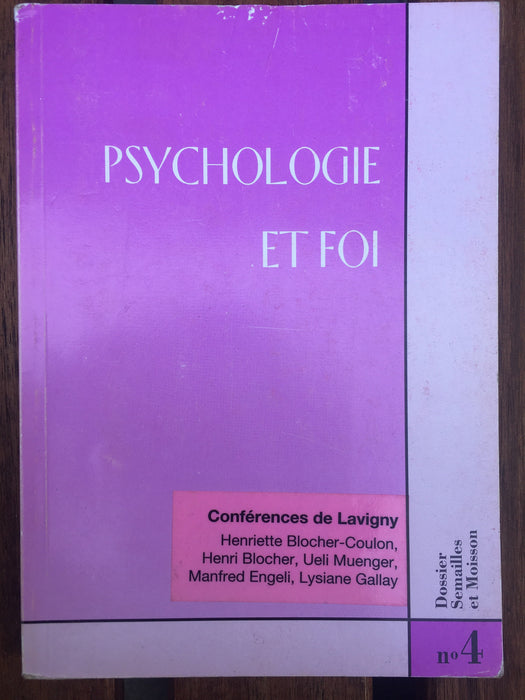 Occasion - Psychologie et foi