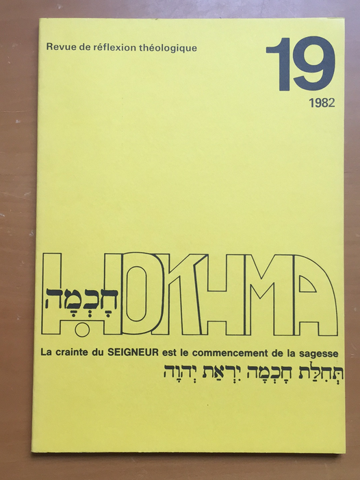 Occasion - Hokhma n°19
