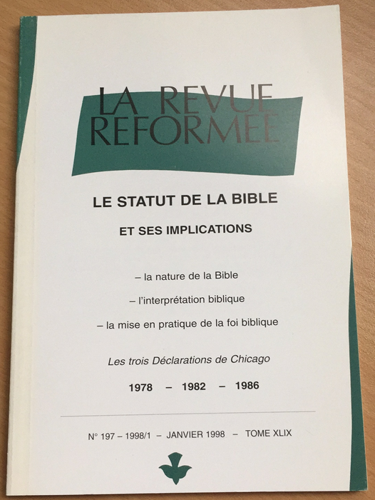 Occasion - La revue réformée #197 Janvier 1998