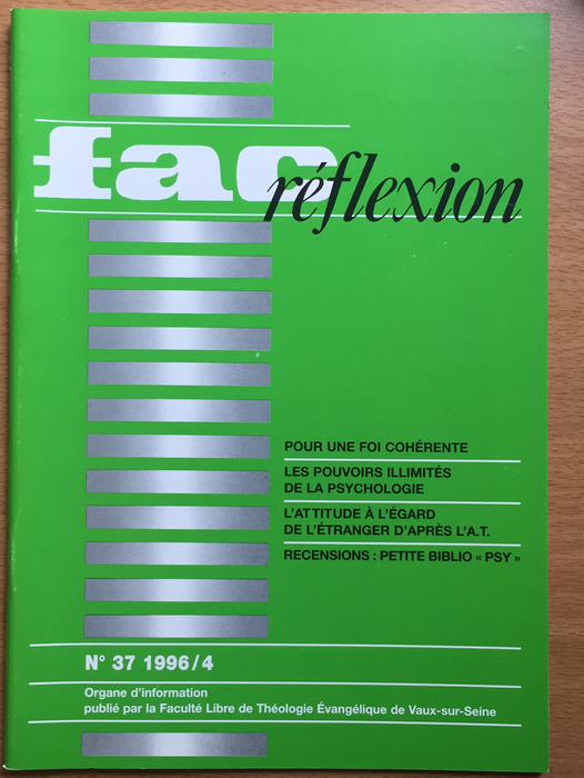 Occasion - Fac réflexion vol.37 1996