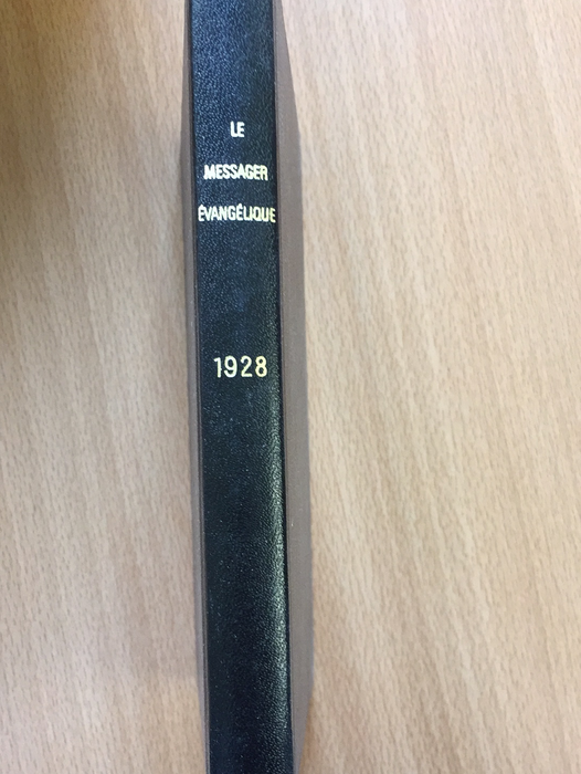 Occasion - Le messager évangélique 1928