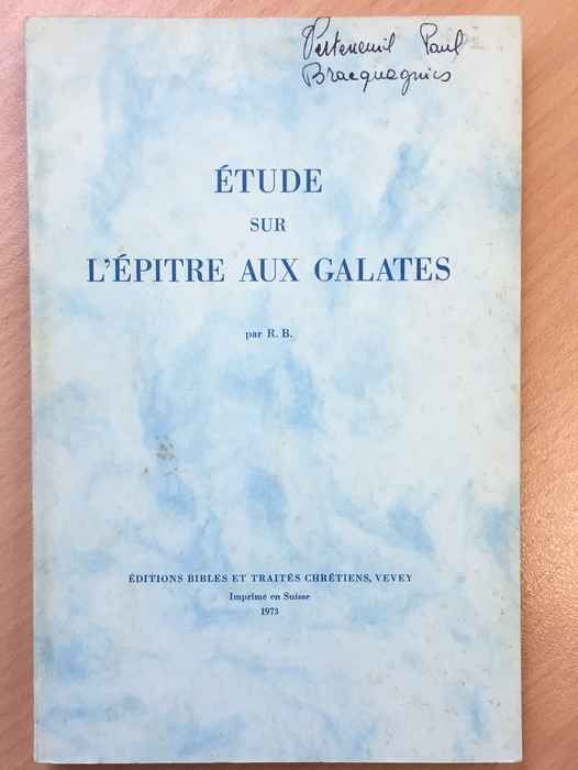 Étude sur l'épître aux Galates