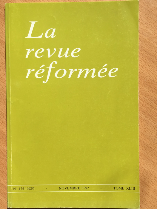 Occasion - La revue réformée #175 1992/5