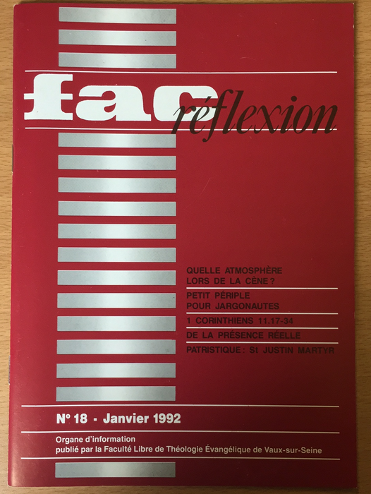 Occasion - Fac réflexion vol.18 1992