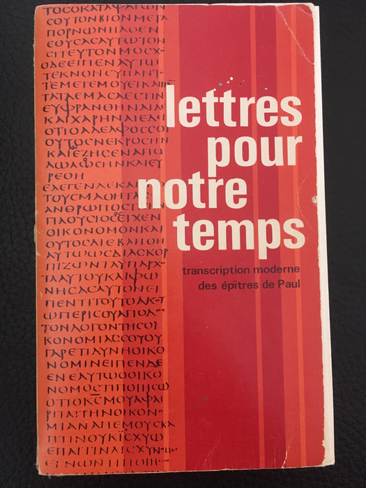 Occasion - Lettres pour notre temps