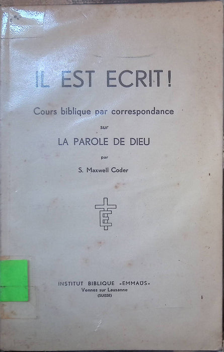 Il est écrit