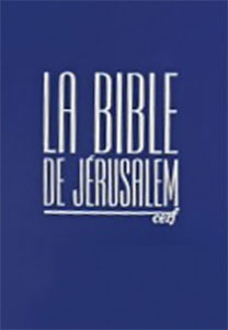 La Bible de Jérusalem bleue cuir avec coffret