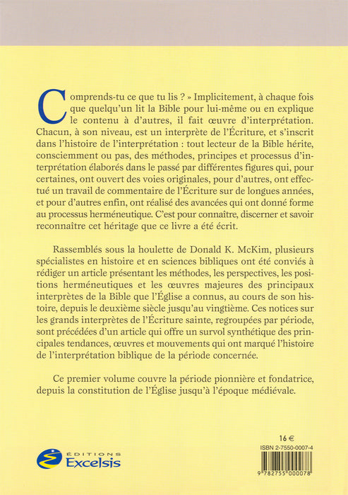 L'interprétation de la Bible au fil des siècles 1