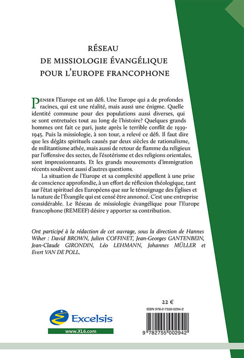 L'évangelisation en europe francophone