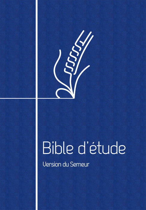 Bible d’étude Semeur bleue avec zip