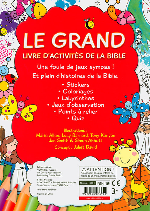 Le grand livre d'activités de la Bible