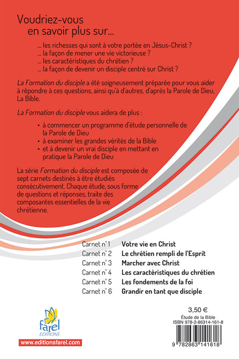 Votre vie en Christ. Carnet 1