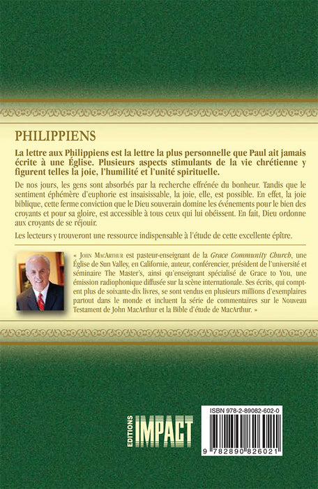 Commentaire MacArthur sur Philippiens [Remplacé par les volumes complets]