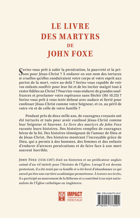 Le Livre des martyrs de John Foxe