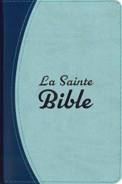 Bible Segond 1910 Poche Bleue claire souple Tranche argentée