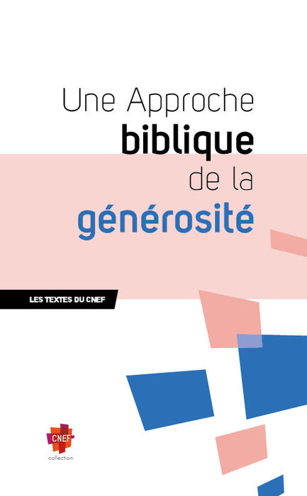 Ebook - Une Approche biblique de la générosité