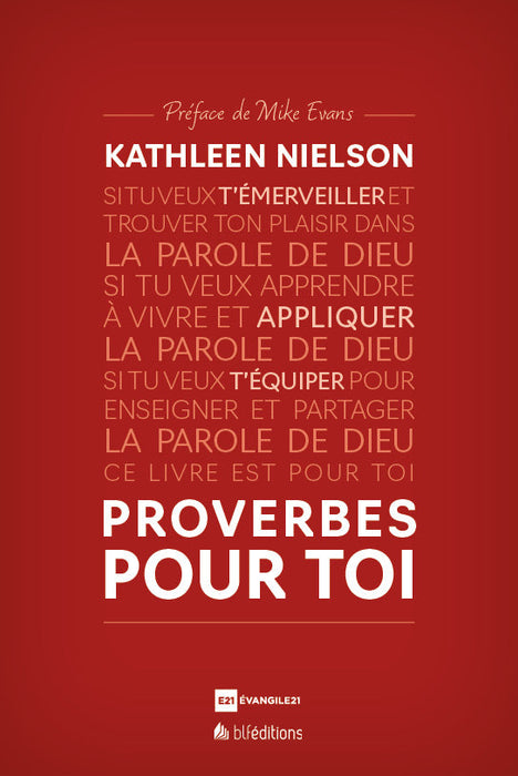 Proverbes pour toi (Version brochée)