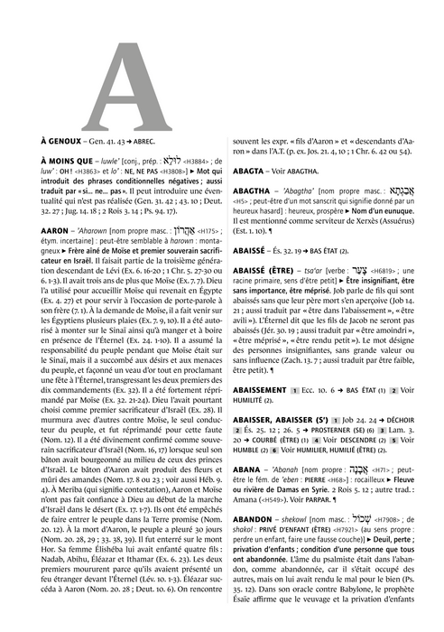 Dictionnaire de l'Ancien Testament [Ed BPC]