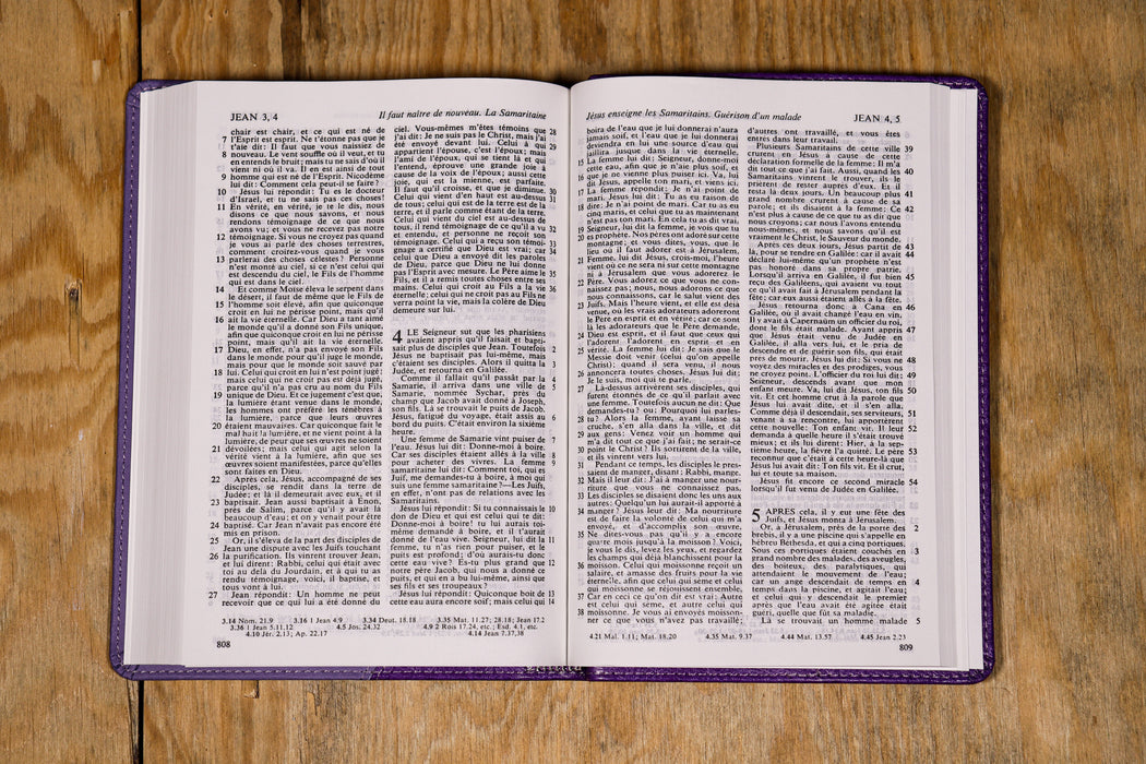 Bible Esaïe 55 Parme souple 35X