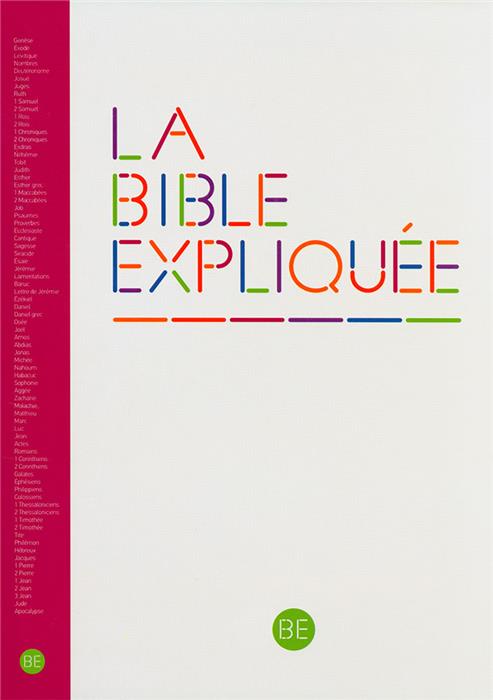 La Bible expliquée en français courant bordeaux rigide avec les livres deutérocanoniques