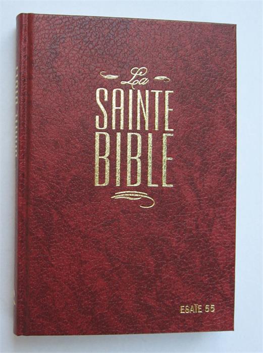 Bible Esaïe 55 Bordeaux rigide 252