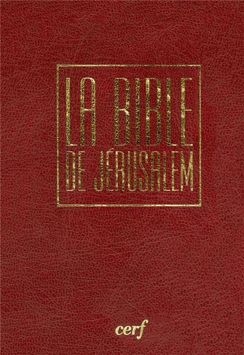 La Bible de Jérusalem marron souple poche avec étui